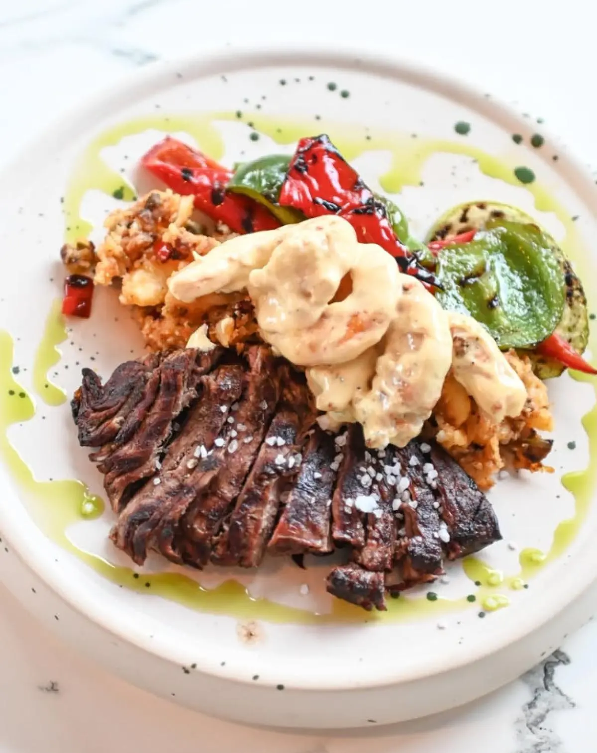 Grilled meat and calamari